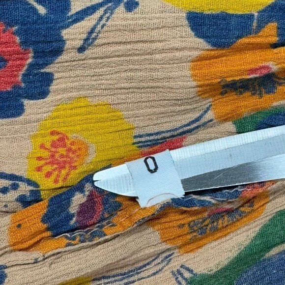 WARM NY Babydoll Mini Dress Sz.XS Tiered Floral Smocked Back Sundress Boho - Picture 10 of 13